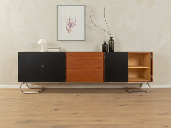 Sideboard aus den 1960er Jahren, Holz, Schwarz (Foto 4 von 9)
