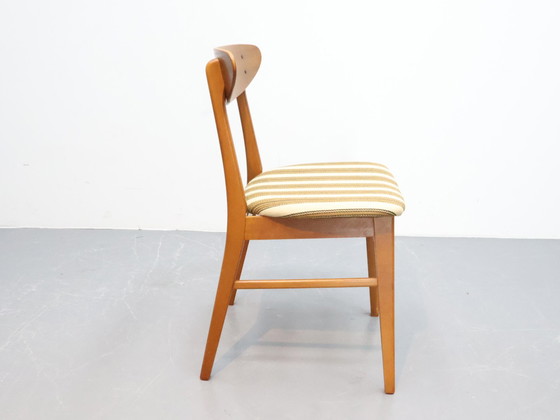 Image 1 of Set van 4 Deense eetkamerstoelen vintage