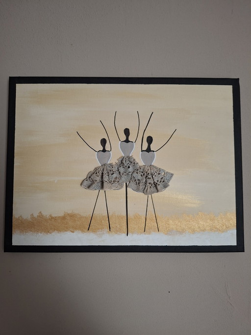 Acrylic painting THE Ballerinas