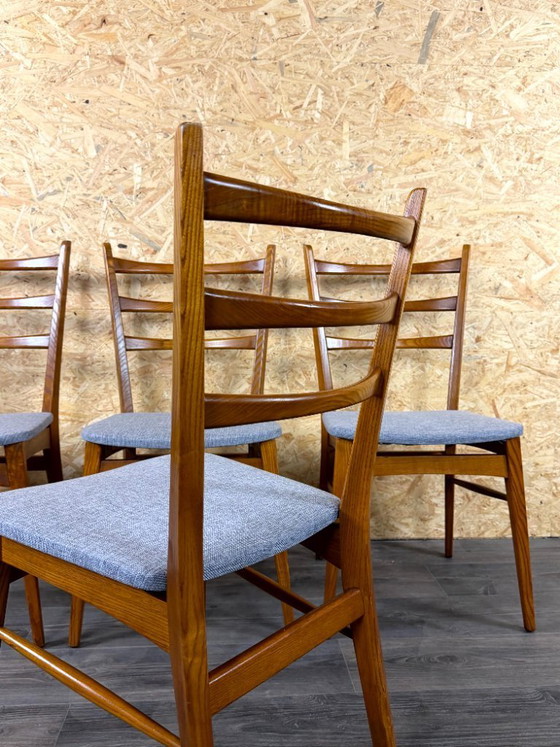Image 1 of 4 sedie da pranzo anni '60/'70, design danese moderno di metà secolo.