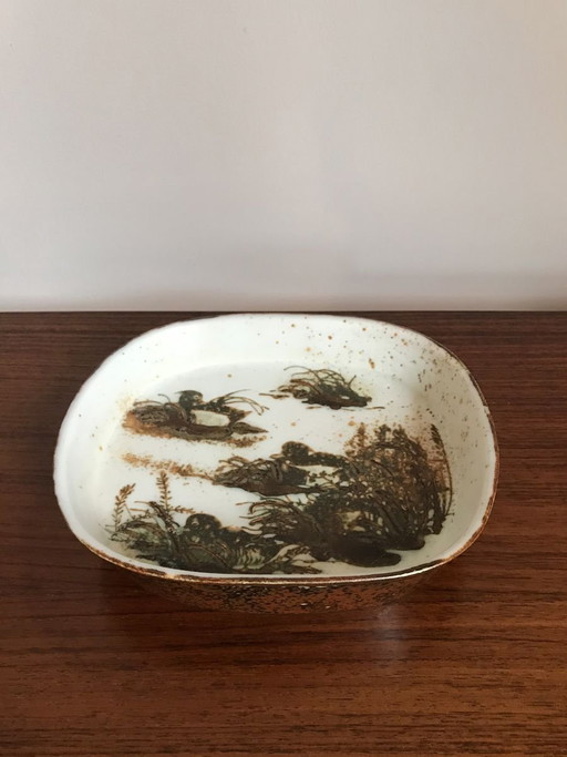Vassoio in ceramica di Nils Thorsson per Royal Copenhagen, Scandinavia, anni '60
