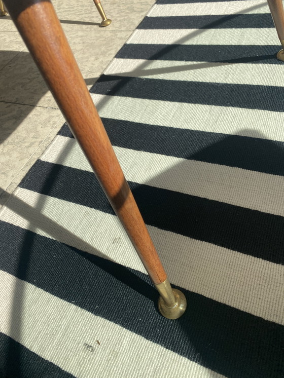 Image 1 of Pair of Rare Italian Mid-Century Lounge Chairs in the style of Model DU 55 P by Gastone Rinaldi