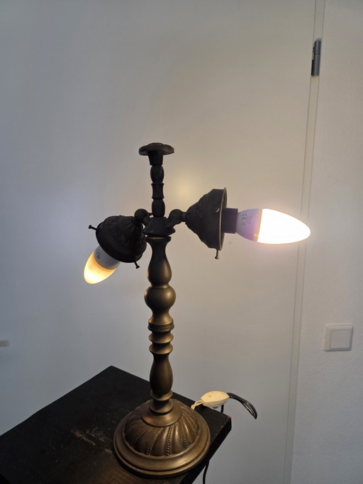 Old antique table lamp