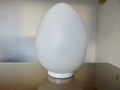 Groot model van de "ei"-lamp, Domec-editie, glasfabriek Vianne, Frankrijk, jaren 70-80.