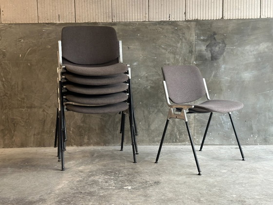 Image 1 of 6 chaises Castelli DSC 106, Giancarlo Piretti - Gris