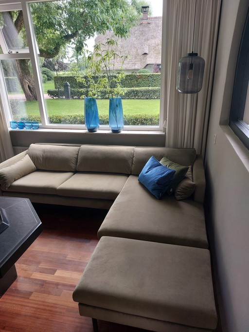 Corner Sofa With Hocker