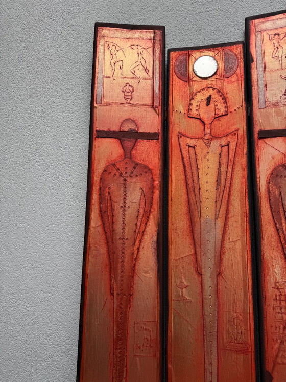 Image 1 of Triptychon des Künstlers Jan Noordhuis aus Noordwijk