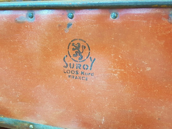 Image 1 of Set van 11 industriële opslagkisten van Suroy, Loos, Frankrijk, vintage jaren 1950.