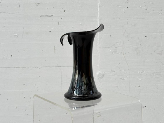 Image 1 of Iridescent EISCH studio glass vase, signed, 1970s