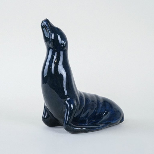 Figurine de sceau en céramique, design italien, années 1960, fabriquée en Italie