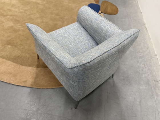 Image 1 of Leolux Mayon Fauteuil Ruvido stof Blauw 