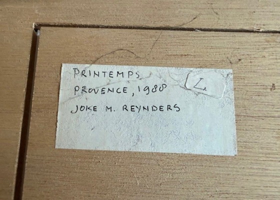 Image 1 of Joke Reynders (1936). Provence Frankrijk. Olieverf op hout