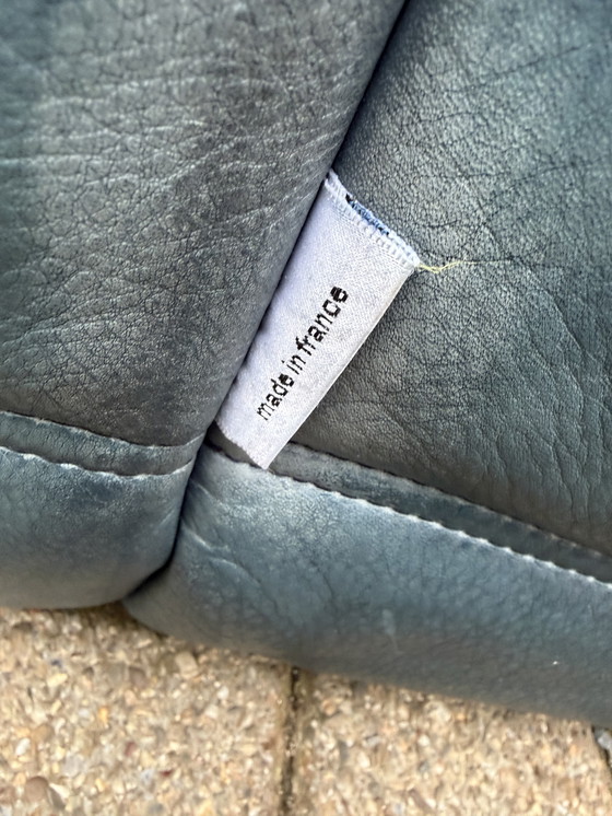 Image 1 of Pelle originale Ligne Roset Togo blu petrolio 100% autentica