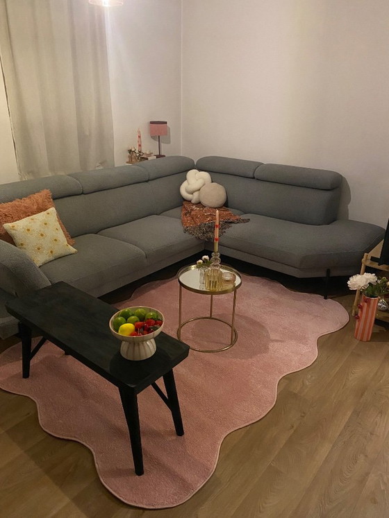Graues Bouclé-Sofa Goossens – Ecksofas, Stoff (photo 6 of 8)