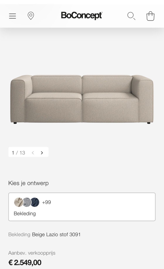 Bo Concept Carmo Divano 2 posti Feltro Grigio – BoConcept, Divani 2 posti, Tessile (photo 8 of 10)