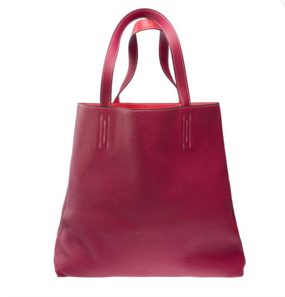 Image 1 of Sac HERMES en Cuir Rouge - 101897