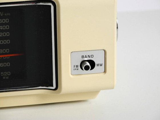 Image 1 of Original 1970s National Panasonic flip-number radio alarm clock model RC-6003B near to mint condition