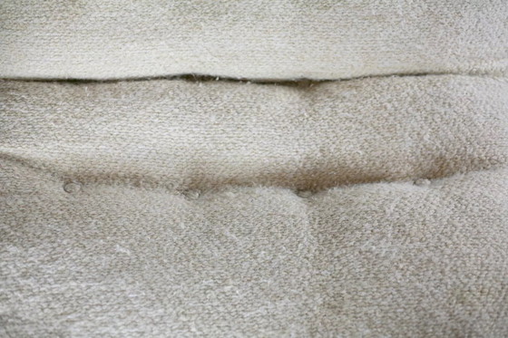 Image 1 of Space Age" haardstoel in ongebleekte wol