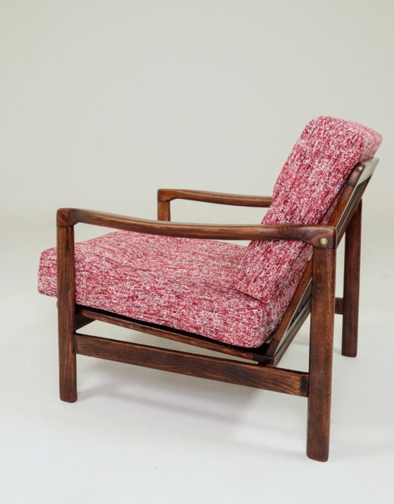 Image 1 of Fauteuil vintage red lobster mid century modern design 1965