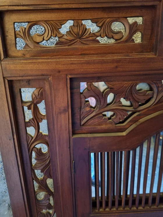 Image 1 of Balinese mirror with shutters, Wood Indonesia 120X130cm