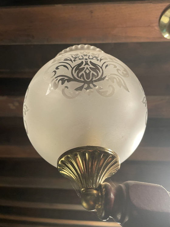 Image 1 of Vintage pendant lamp/chandelier Regency style