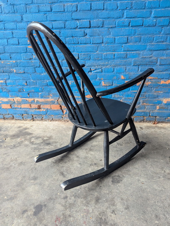 Image 1 of Sedia a dondolo Ercol Quacker / modello 428