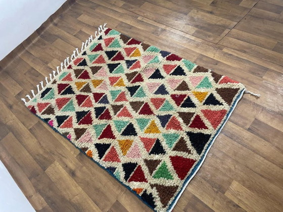 Image 1 of Tapis berbères multicolores en laine 200cmx150cm