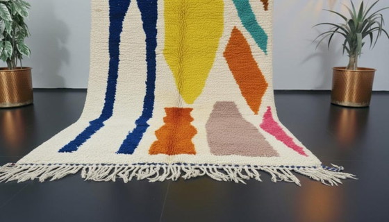 Image 1 of Tapis marocain artesanal en laine 200cmx150cm