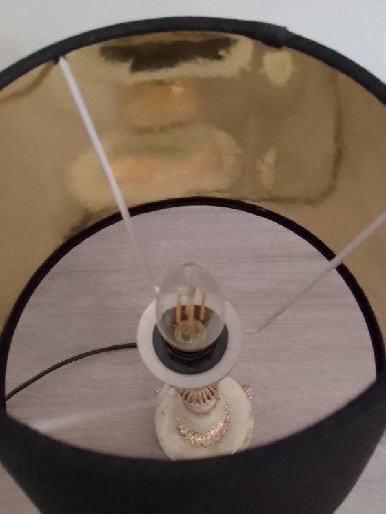 Image 1 of Vintage neoklassieke lamp in onyxbrons, volledig gerestaureerd.