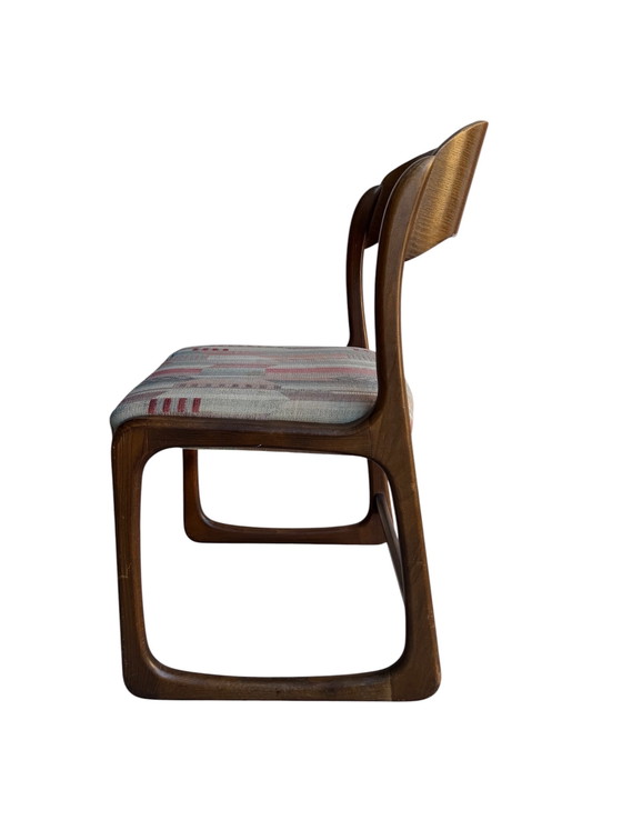 Image 1 of CHAISES DE SALLE À MANGER TRAINEAU DE BAUMANN, ANNÉES 1950