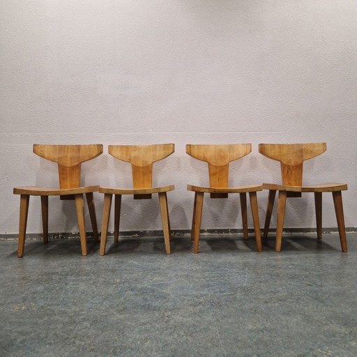 Ensemble de deux chaises par Jacob Kielland-Brandt pour I. Christiansen, 1960