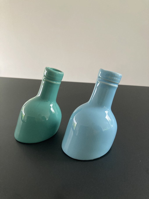Ensemble de deux vases Serax, modèle demi-bouteille