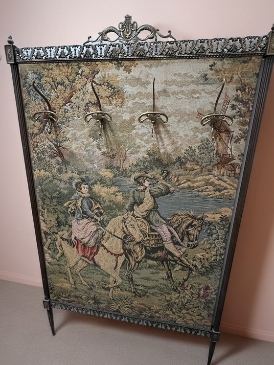 Image 1 of Perchero - Latón - Francia - Tapiz