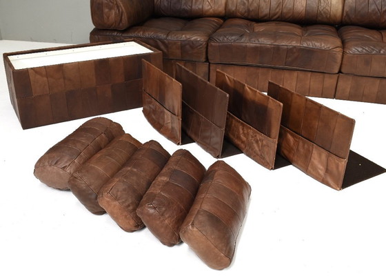 Image 1 of De Sede DS88 Sectional Sofa in Cognac Brown Leather - Switzerland, 1970s
