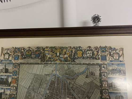 Image 1 of Caert De Vou Mappa di Rotterdam nel 1964