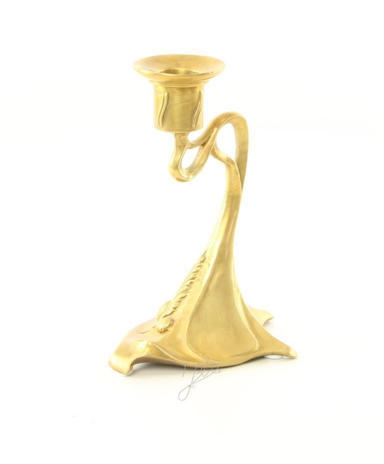Image 1 of Bronzeleuchter im Jugendstil