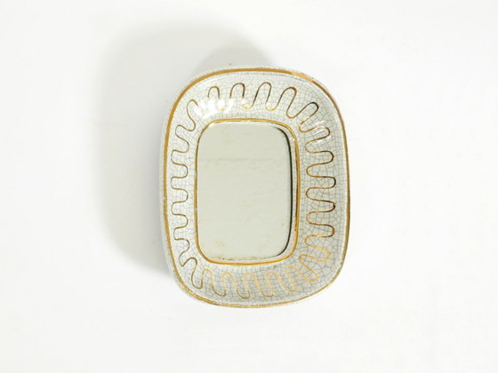 Magnifique petit miroir en céramique Art déco de Gmundner Keramik, Autriche, années 1920 – Ceramic, Vintage (photo 3 of 13)