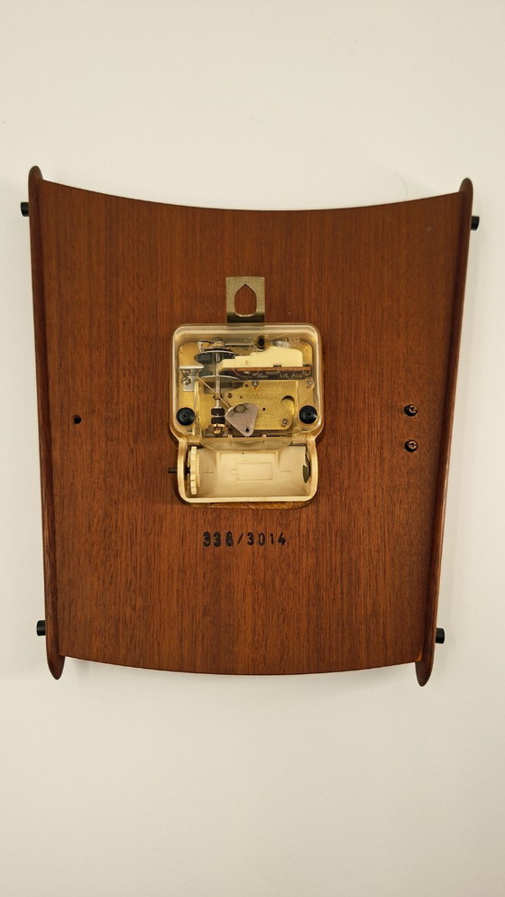 Image 1 of Junghans ATO-MAT teakhouten wandklok - Duitsland 1960