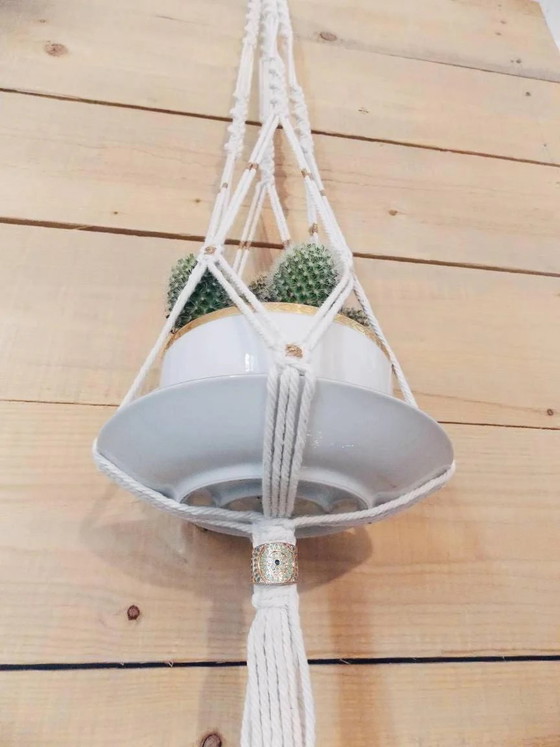 Crochet Plant Hanger – Plant table, Bohemian (photo 6 of 9)
