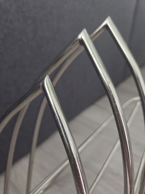 Portariviste vintage “Cigno” | Maison Jansen, circa anni '70 – Brass, Chrome (photo 6 of 15)