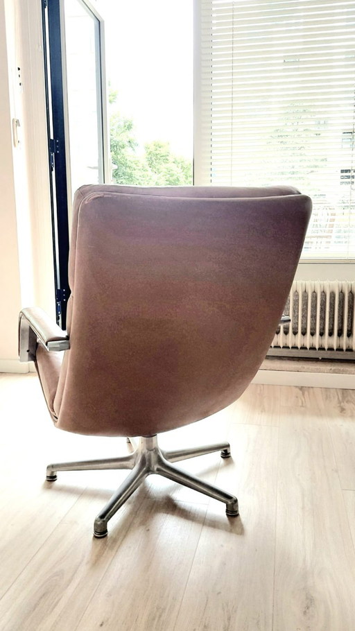 Poltrona Artifort Geoffry Harcourt van Leer – fauteuils, Leather, Metal (photo 2 of 5)