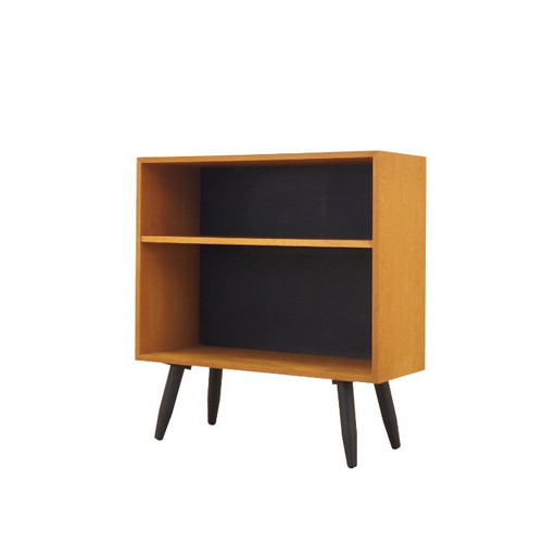 Étagère plaquée frêne de Hjørnebo avec pieds inclinés, design danois, années 1960