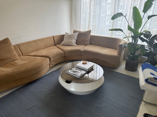 Rolf Benz modular couch in ultra rare suede 