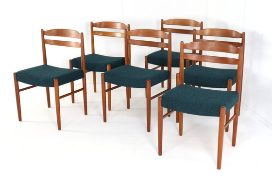 Image 1 of Ensemble de 6 chaises vintage Carl Ekström pour Albin Johansson