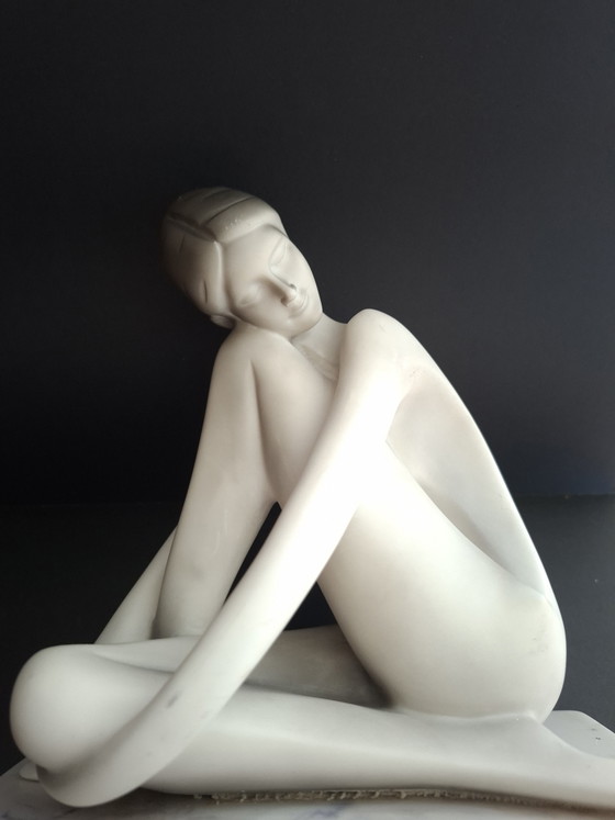 Image 1 of Art-Deco-Skulptur – Stilisierter Akt – 1920er Jahre