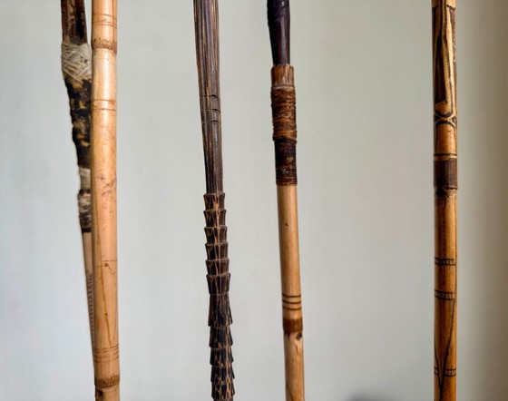 Arc et flèches des tribus Sepik et/ou Asmat de Papouasie-Nouvelle-Guinée – Objets déco, Bamboo (photo 12 of 17)