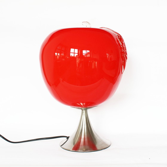 Image 1 of Prisma Red Apple Glass Lamp