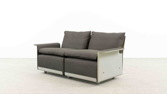 VITSOE SEATGROUP VAN DIETER RAMS, MODEL 620, EASYCHAIR+SOFA – Bankstel, Textile (photo 8 of 37)