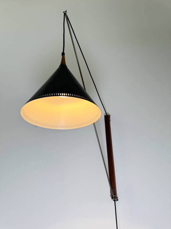 Image 1 of 28/621 WANDLEUCHTE MIT SCHWINGARM VON WILLEM HAGOORT FÜR HAGOORT LIGHTING, NIEDERLANDE, 1950er Jahre