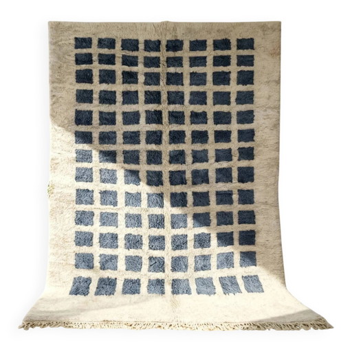 Tappeto moderno con motivo a quadri in lana 2COLOUR 250CMX150CM